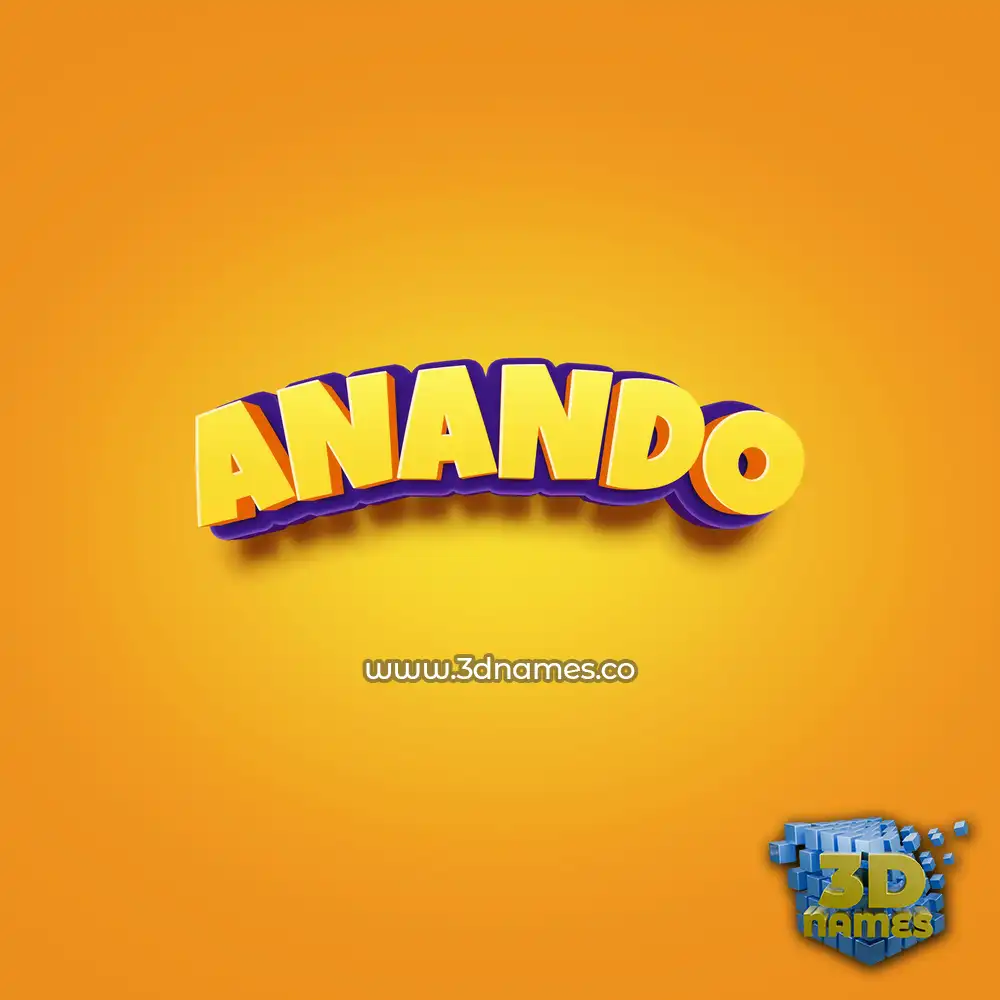 anando in Orange Toon style - 3D name wallpaper anando in Orange Toon style - 3D name wallpaper