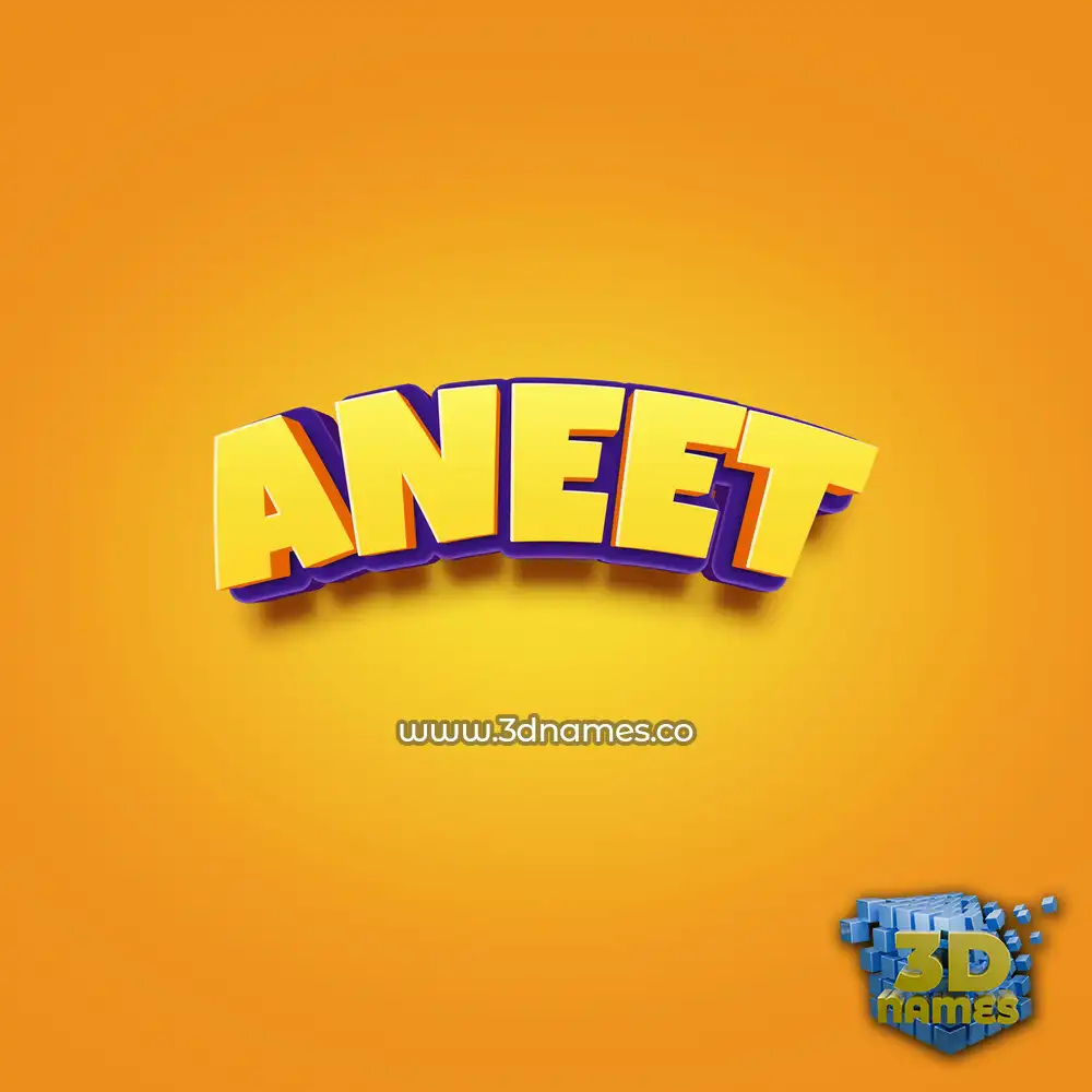 aneet in Orange Toon style - 3D name wallpaper aneet in Orange Toon style - 3D name wallpaper