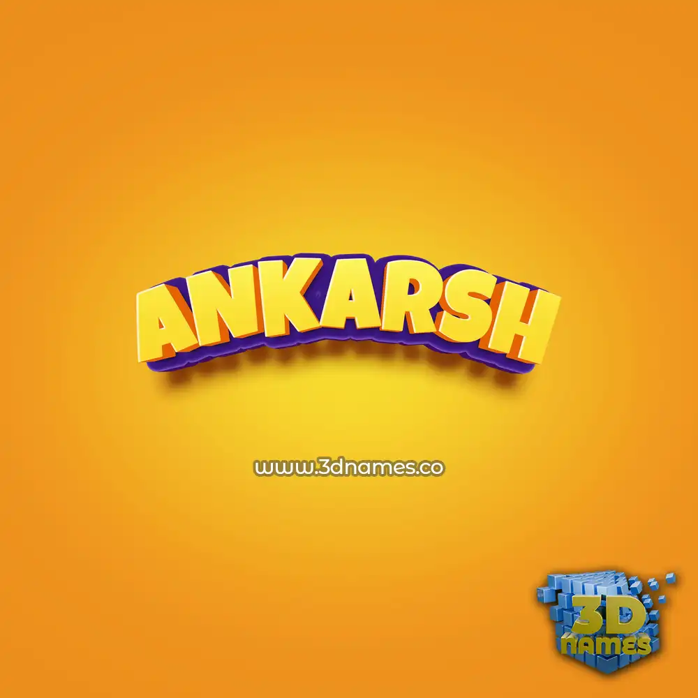 ankarsh in Orange Toon style - 3D name wallpaper ankarsh in Orange Toon style - 3D name wallpaper