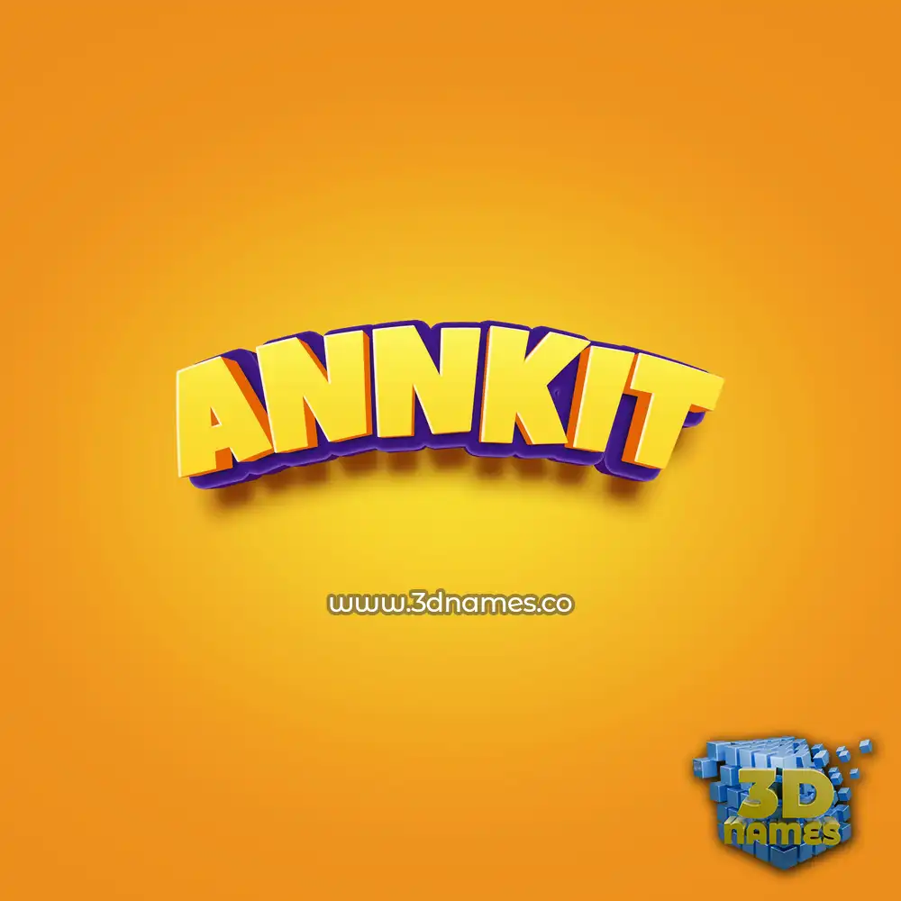 annkit in Orange Toon style - 3D name wallpaper annkit in Orange Toon style - 3D name wallpaper