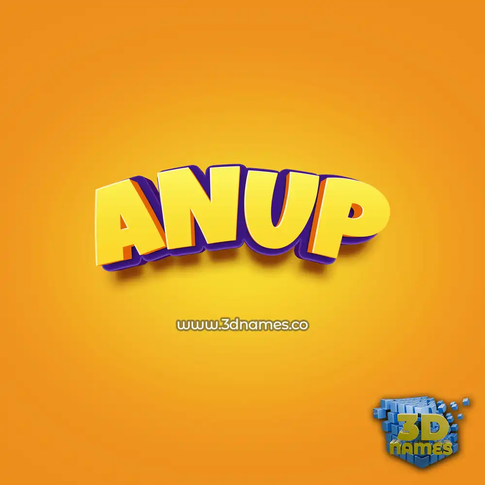 anup in Orange Toon style - 3D name wallpaper anup in Orange Toon style - 3D name wallpaper