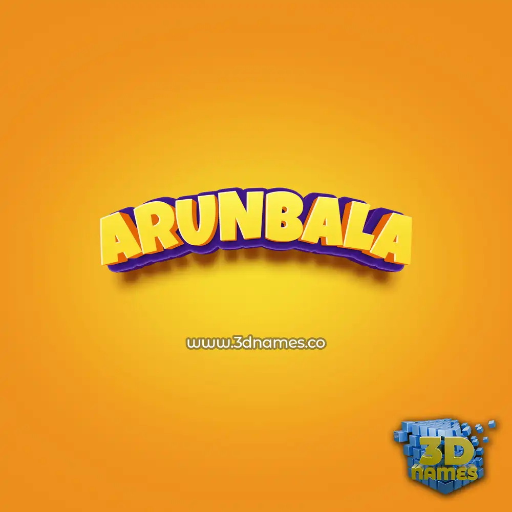 arunbala in Orange Toon style - 3D name wallpaper arunbala in Orange Toon style - 3D name wallpaper