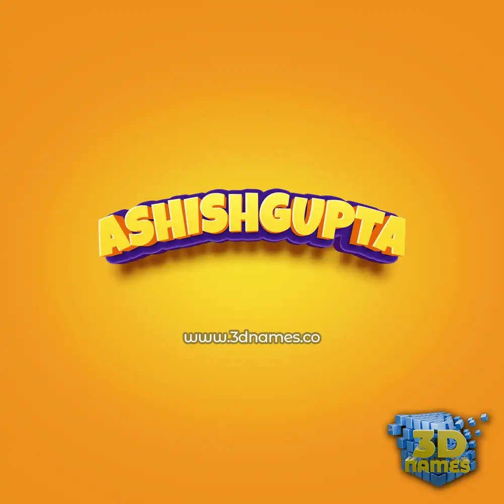 ashishgupta in Orange Toon style - 3D name wallpaper ashishgupta in Orange Toon style - 3D name wallpaper