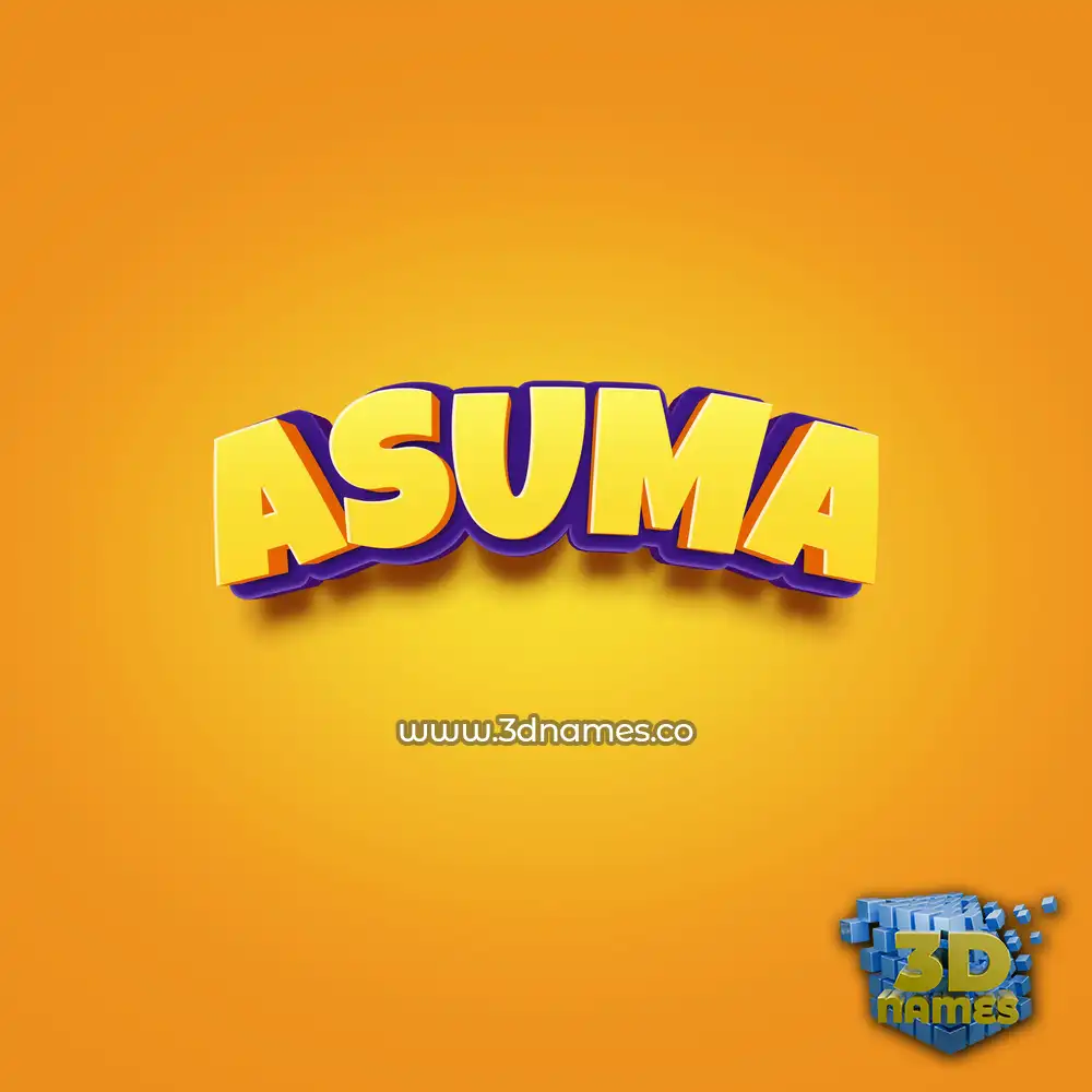 asuma in Orange Toon style - 3D name wallpaper asuma in Orange Toon style - 3D name wallpaper