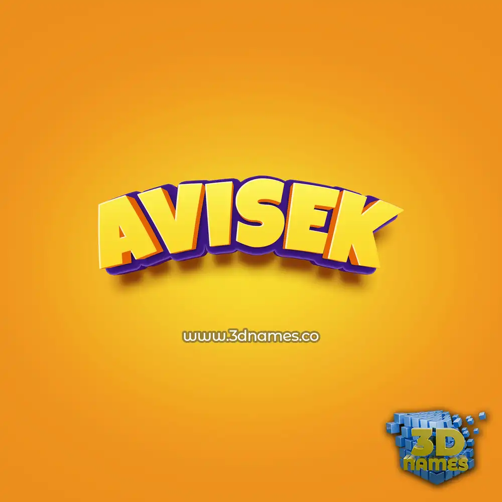 avisek in Orange Toon style - 3D name wallpaper avisek in Orange Toon style - 3D name wallpaper