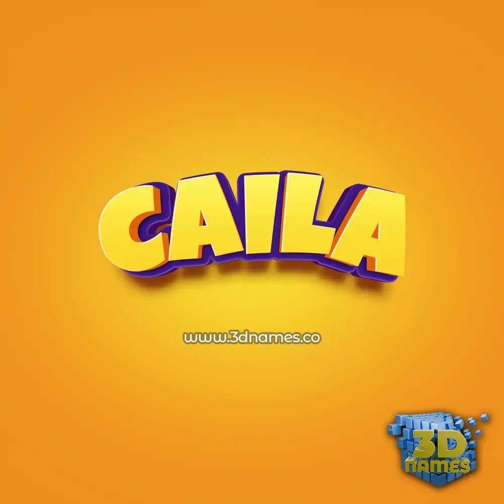 caila in Orange Toon style - 3D name wallpaper caila in Orange Toon style - 3D name wallpaper