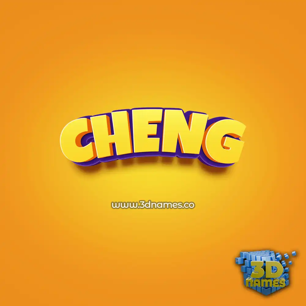 cheng in Orange Toon style - 3D name wallpaper cheng in Orange Toon style - 3D name wallpaper