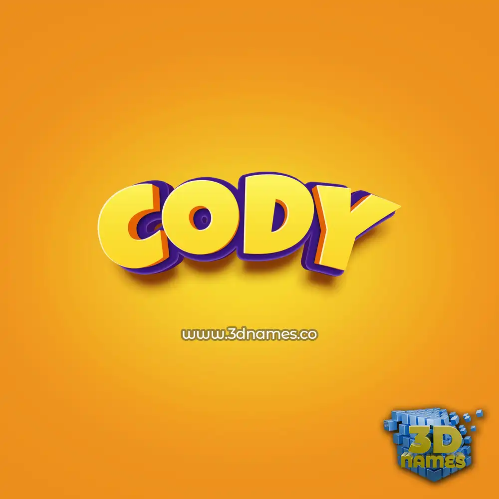 cody in Orange Toon style - 3D name wallpaper cody in Orange Toon style - 3D name wallpaper
