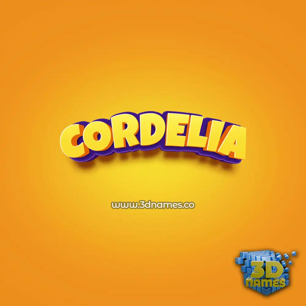 cordelia in Orange Toon style - 3D name wallpaper cordelia in Orange Toon style - 3D name wallpaper