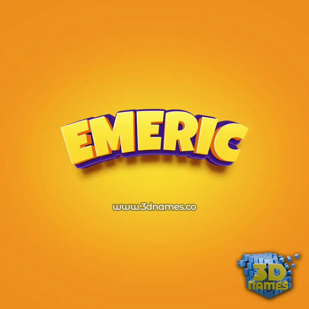 emeric in Orange Toon style - 3D name wallpaper emeric in Orange Toon style - 3D name wallpaper