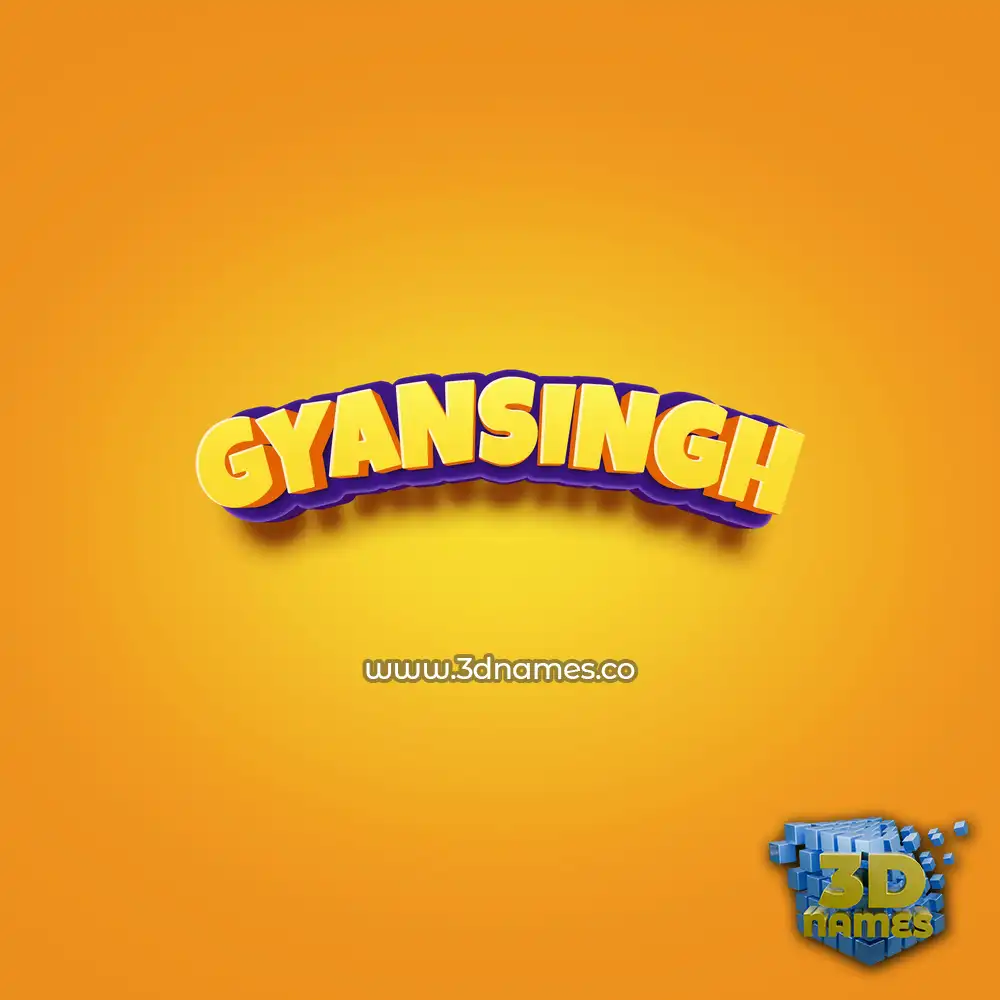 gyansingh in Orange Toon style - 3D name wallpaper gyansingh in Orange Toon style - 3D name wallpaper