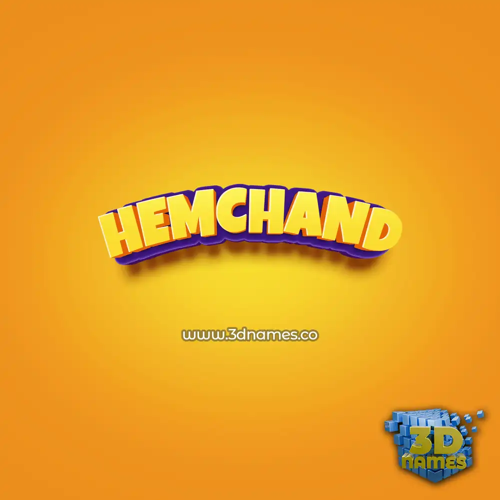 hemchand in Orange Toon style - 3D name wallpaper hemchand in Orange Toon style - 3D name wallpaper