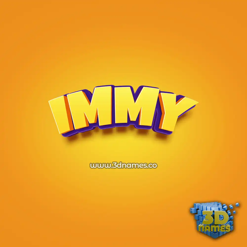immy in Orange Toon style - 3D name wallpaper immy in Orange Toon style - 3D name wallpaper