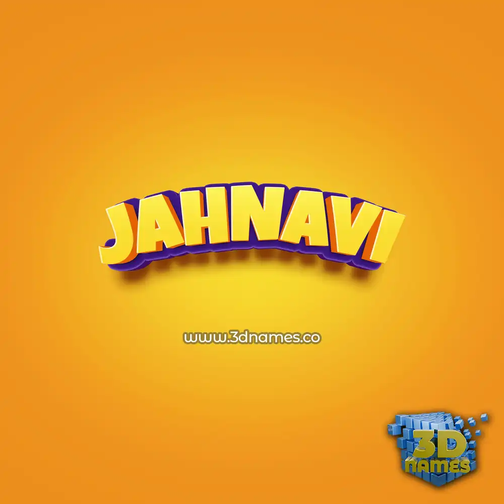 jahnavi in Orange Toon style - 3D name wallpaper jahnavi in Orange Toon style - 3D name wallpaper