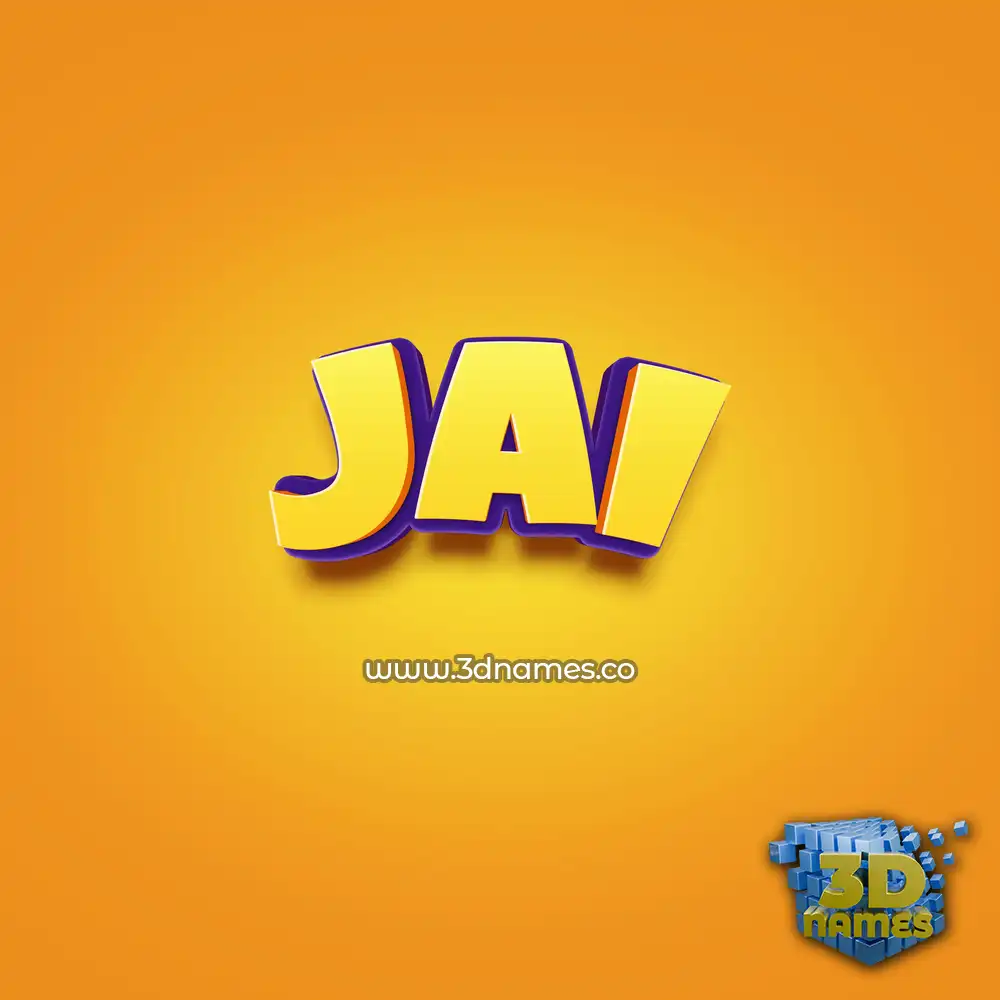 jai in Orange Toon style - 3D name wallpaper jai in Orange Toon style - 3D name wallpaper