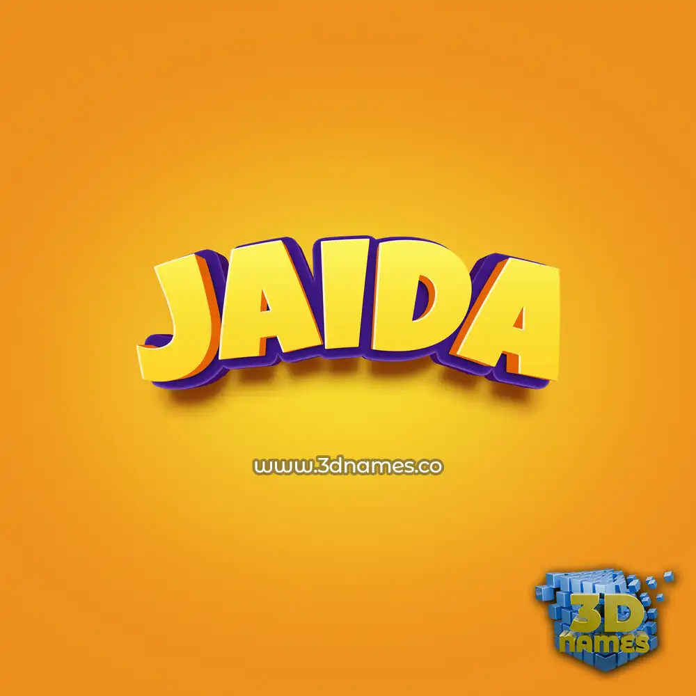 jaida in Orange Toon style - 3D name wallpaper jaida in Orange Toon style - 3D name wallpaper