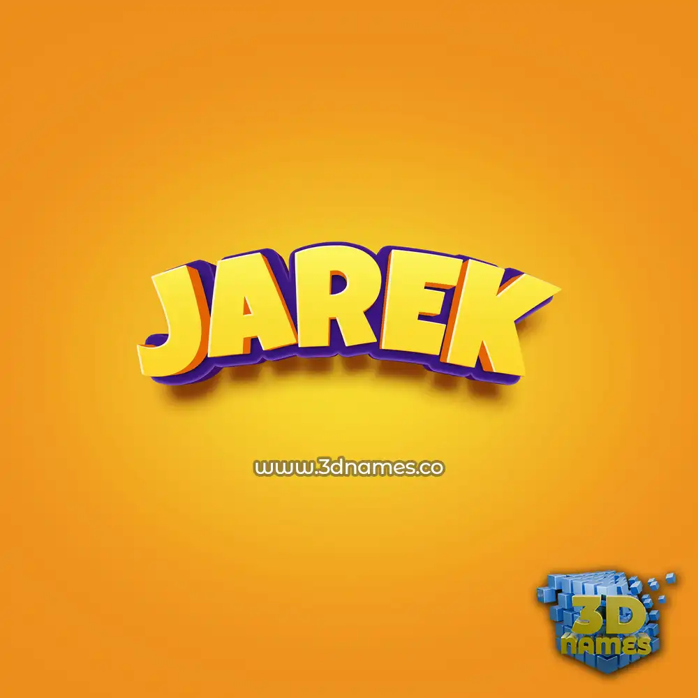 jarek in Orange Toon style - 3D name wallpaper jarek in Orange Toon style - 3D name wallpaper
