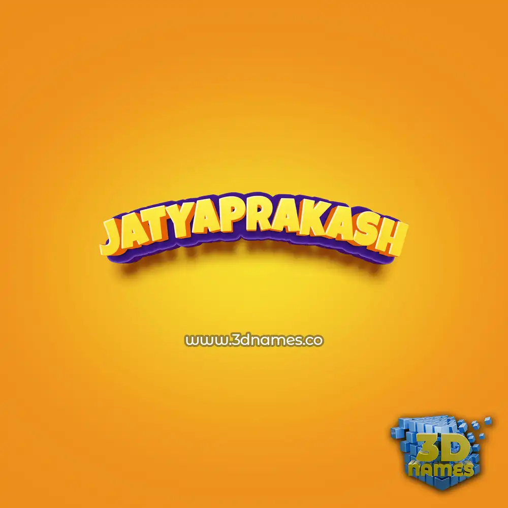 jatyaprakash in Orange Toon style - 3D name wallpaper jatyaprakash in Orange Toon style - 3D name wallpaper