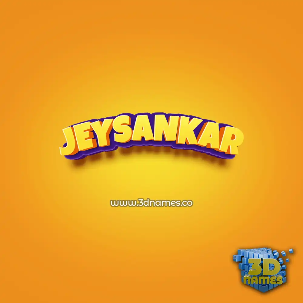 jeysankar in Orange Toon style - 3D name wallpaper jeysankar in Orange Toon style - 3D name wallpaper
