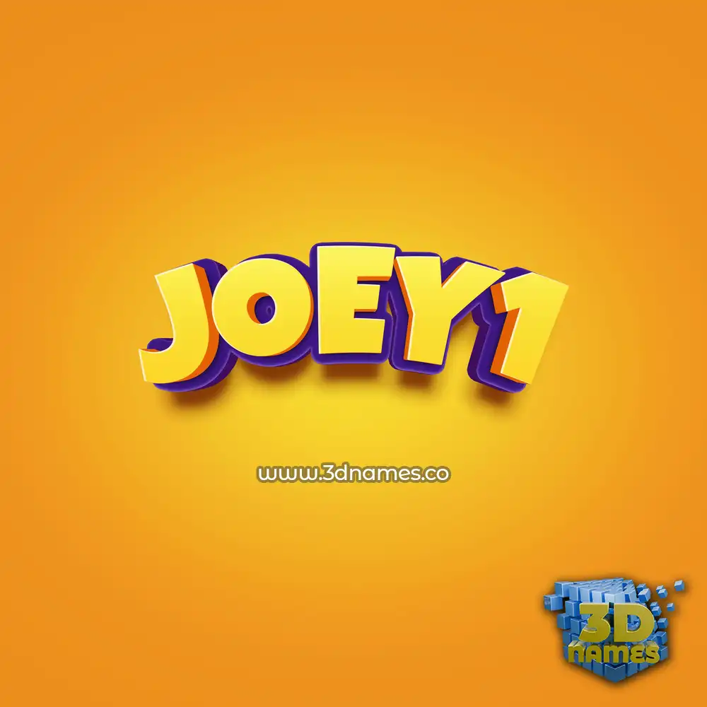 joey1 in Orange Toon style - 3D name wallpaper joey1 in Orange Toon style - 3D name wallpaper