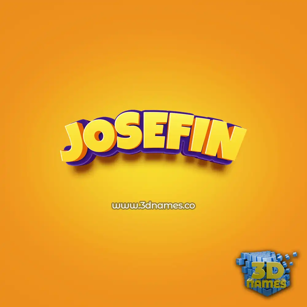 josefin in Orange Toon style - 3D name wallpaper josefin in Orange Toon style - 3D name wallpaper