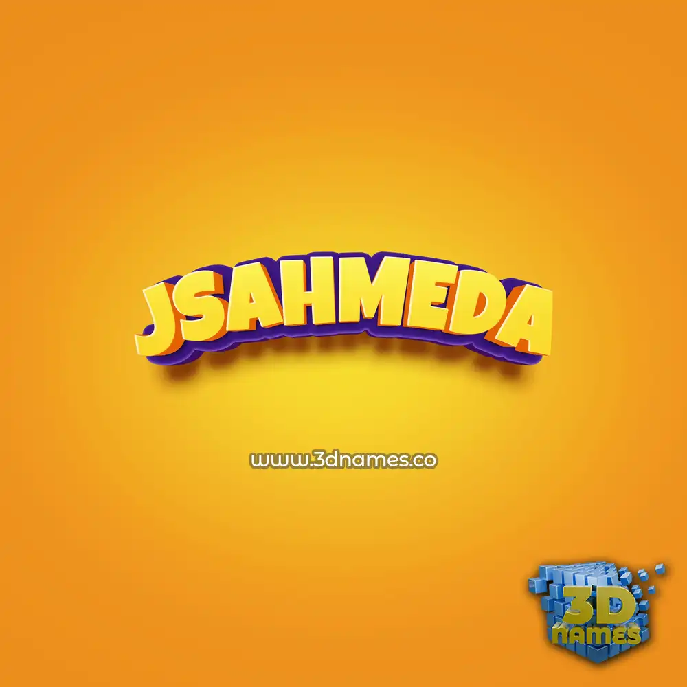 jsahmeda in Orange Toon style - 3D name wallpaper jsahmeda in Orange Toon style - 3D name wallpaper