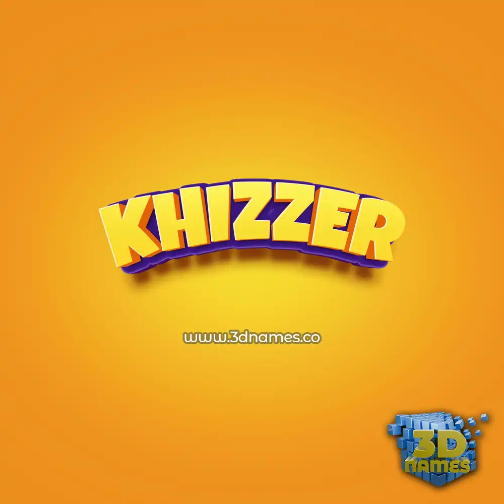 khizzer in Orange Toon style - 3D name wallpaper khizzer in Orange Toon style - 3D name wallpaper