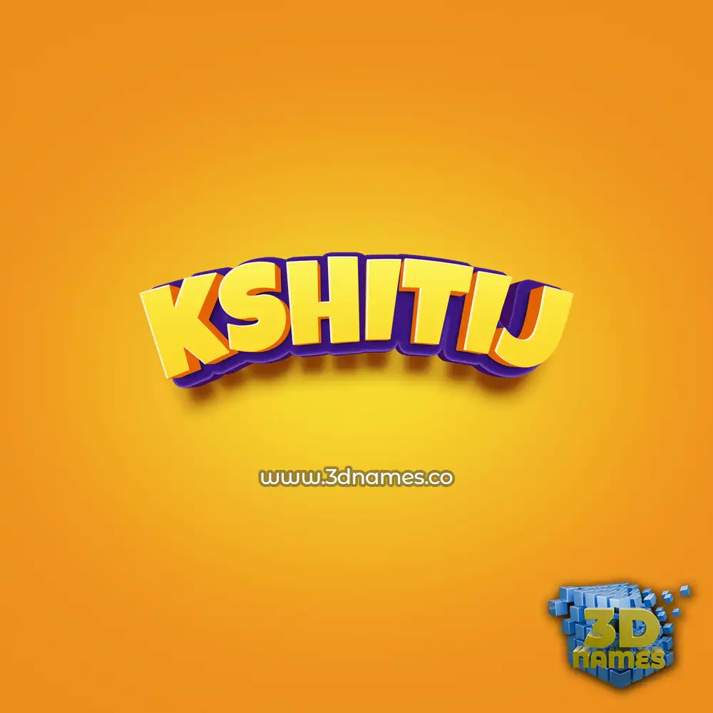 kshitij in Orange Toon style - 3D name wallpaper kshitij in Orange Toon style - 3D name wallpaper