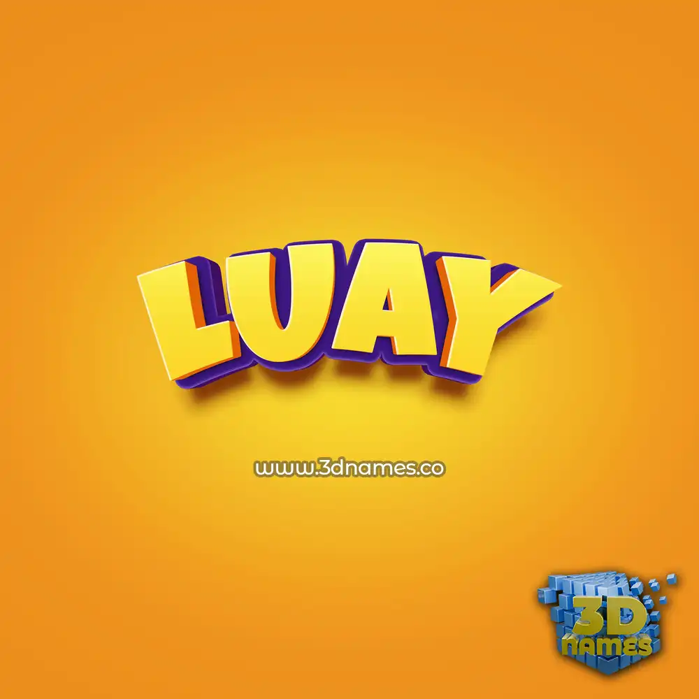 luay in Orange Toon style - 3D name wallpaper luay in Orange Toon style - 3D name wallpaper