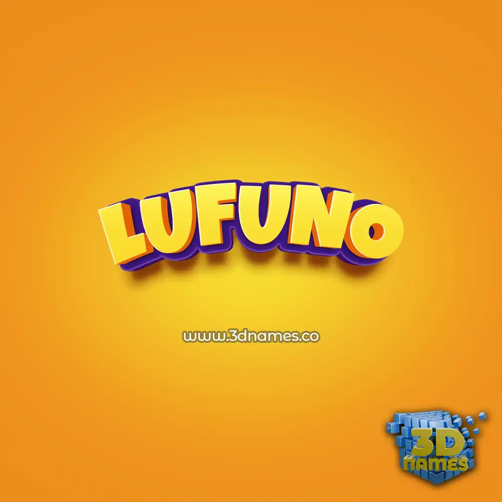 lufuno in Orange Toon style - 3D name wallpaper lufuno in Orange Toon style - 3D name wallpaper