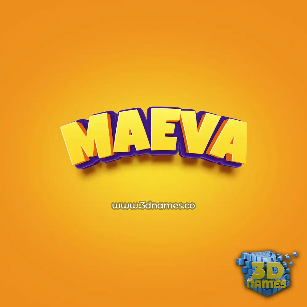 maeva in Orange Toon style - 3D name wallpaper maeva in Orange Toon style - 3D name wallpaper