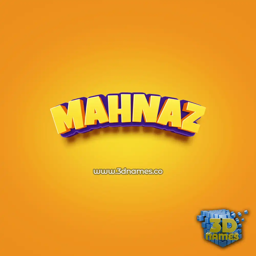 mahnaz in Orange Toon style - 3D name wallpaper mahnaz in Orange Toon style - 3D name wallpaper