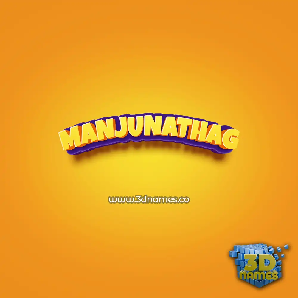 manjunathag in Orange Toon style - 3D name wallpaper manjunathag in Orange Toon style - 3D name wallpaper
