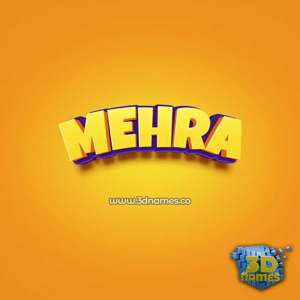 mehra in Orange Toon style - 3D name wallpaper mehra in Orange Toon style - 3D name wallpaper