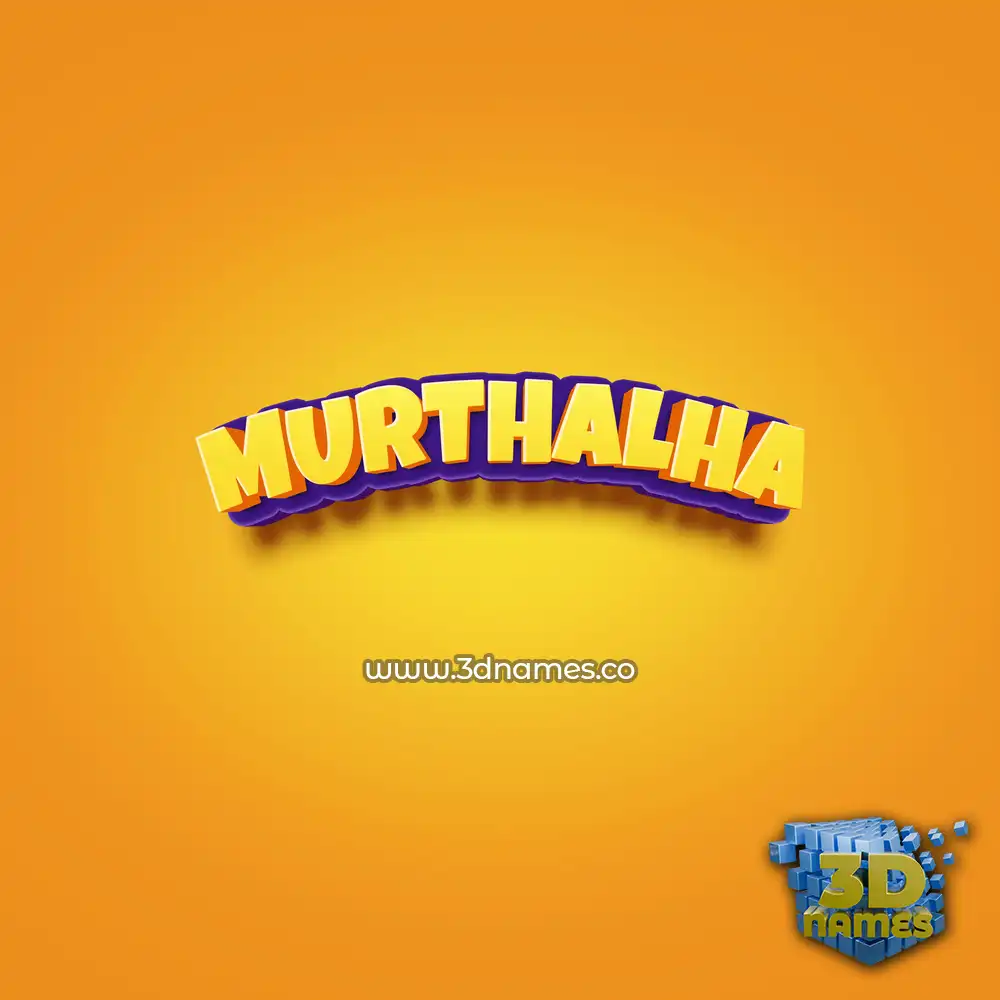 murthalha in Orange Toon style - 3D name wallpaper murthalha in Orange Toon style - 3D name wallpaper