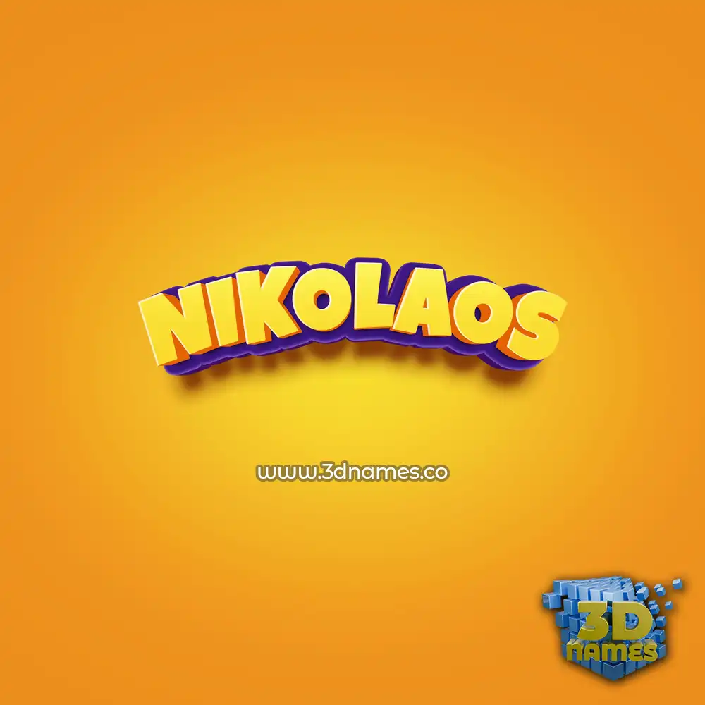 nikolaos in Orange Toon style - 3D name wallpaper nikolaos in Orange Toon style - 3D name wallpaper