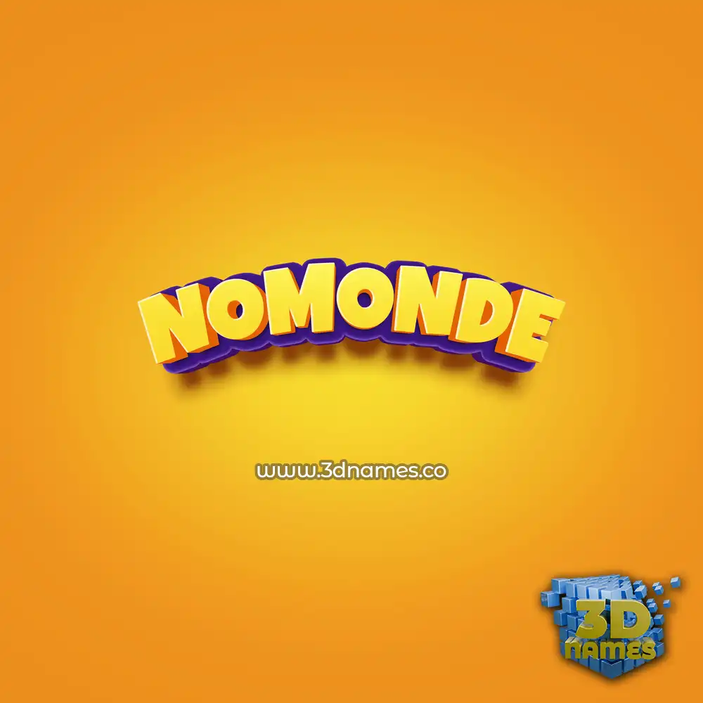 nomonde in Orange Toon style - 3D name wallpaper nomonde in Orange Toon style - 3D name wallpaper