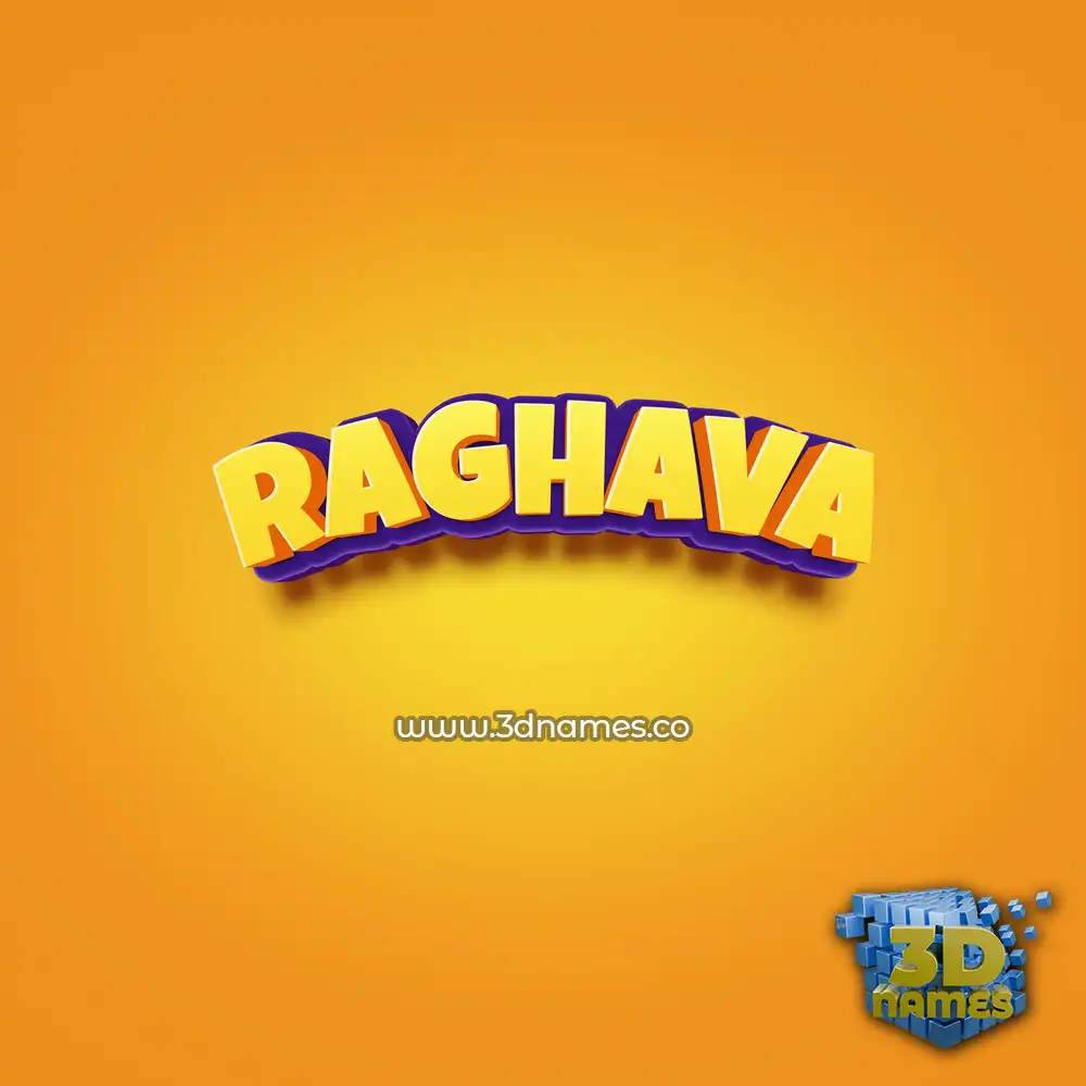 raghava in Orange Toon style - 3D name wallpaper raghava in Orange Toon style - 3D name wallpaper