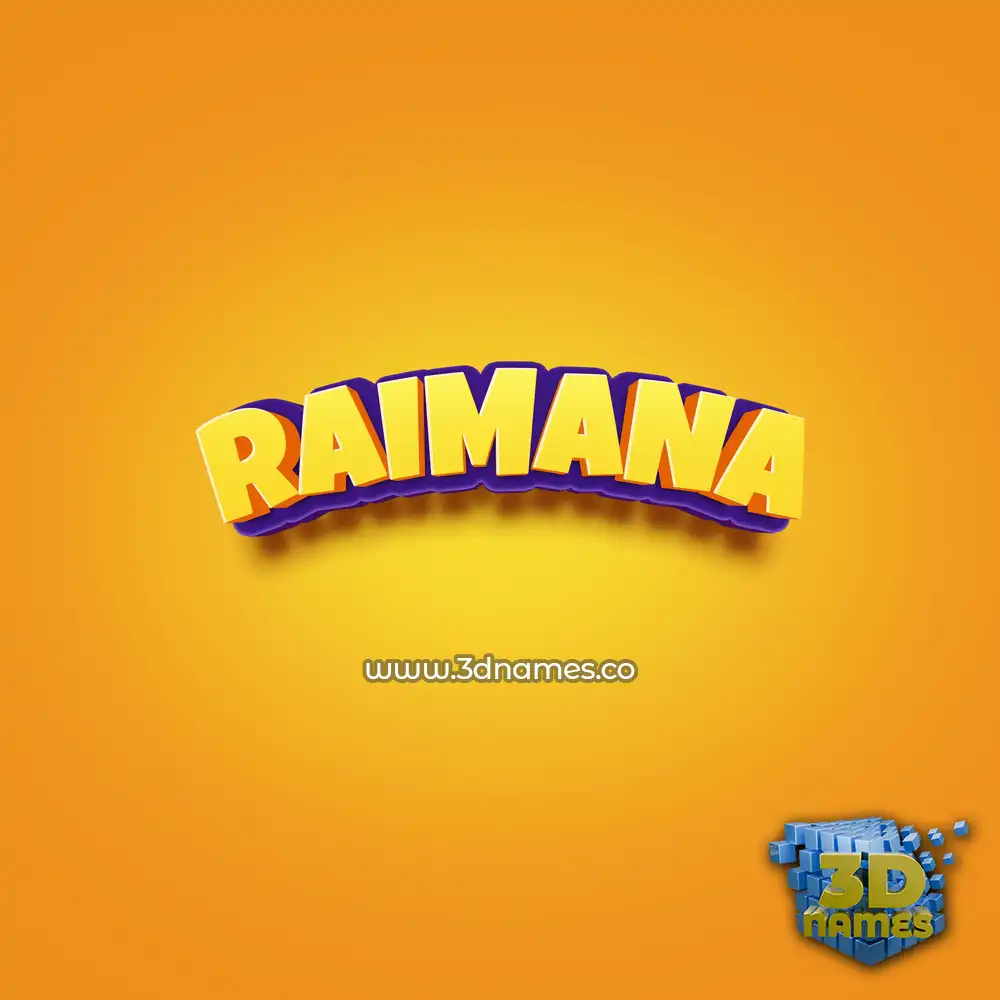 raimana in Orange Toon style - 3D name wallpaper raimana in Orange Toon style - 3D name wallpaper