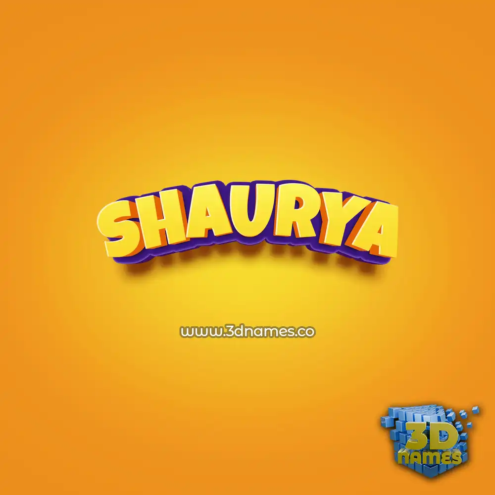 shaurya in Orange Toon style - 3D name wallpaper shaurya in Orange Toon style - 3D name wallpaper