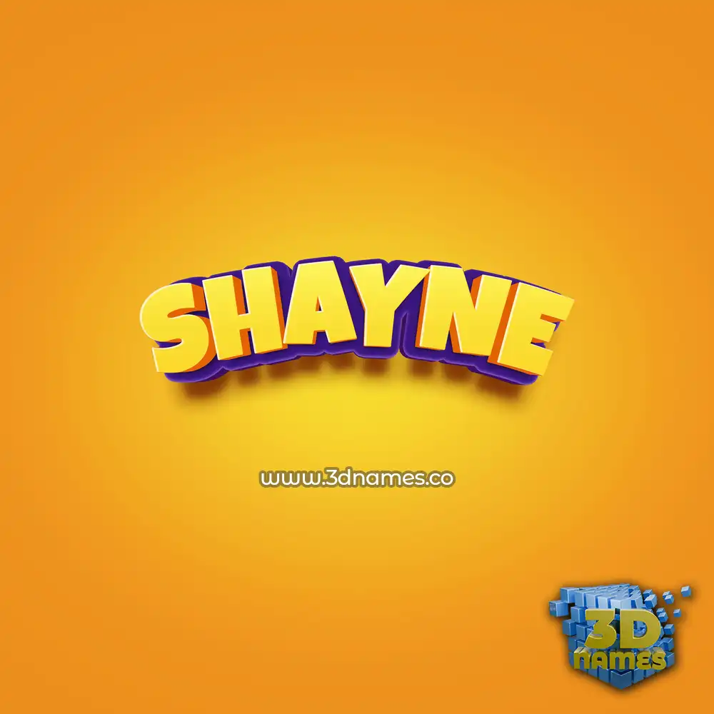 shayne in Orange Toon style - 3D name wallpaper shayne in Orange Toon style - 3D name wallpaper