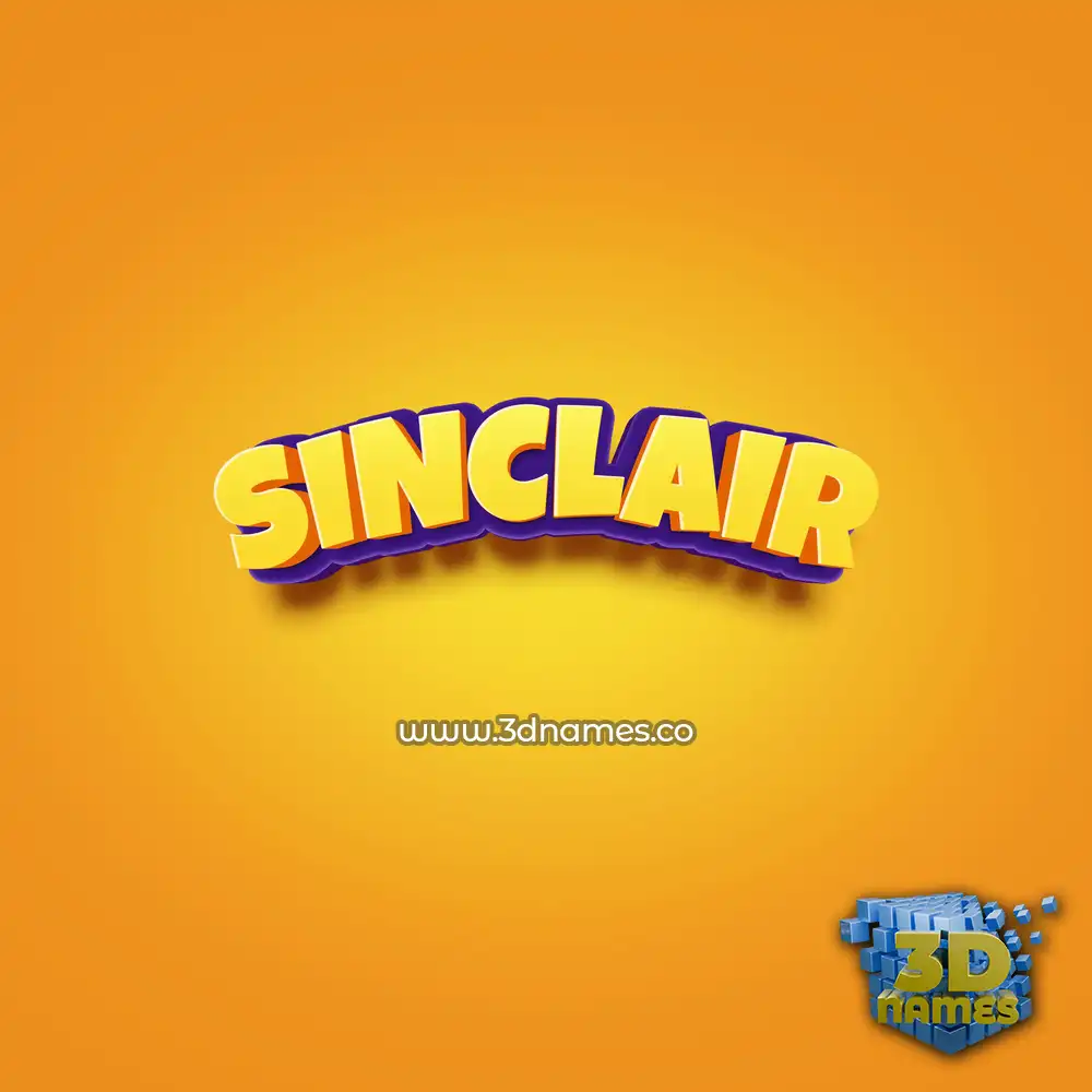 sinclair in Orange Toon style - 3D name wallpaper sinclair in Orange Toon style - 3D name wallpaper