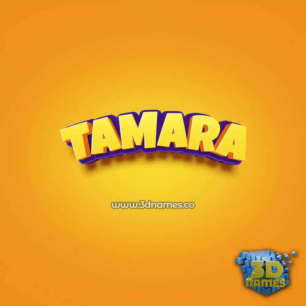 tamara in Orange Toon style - 3D name wallpaper tamara in Orange Toon style - 3D name wallpaper