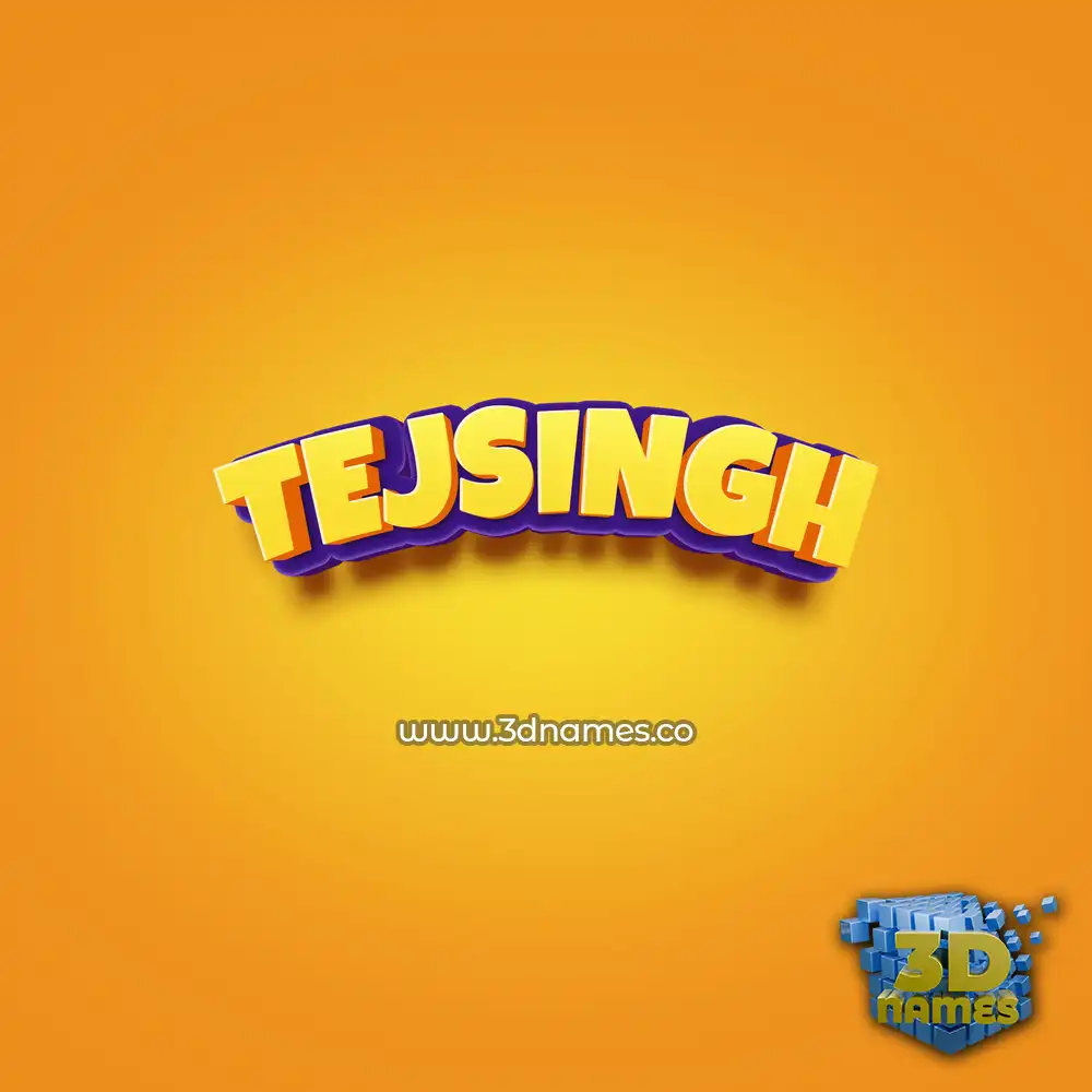 tejsingh in Orange Toon style - 3D name wallpaper tejsingh in Orange Toon style - 3D name wallpaper