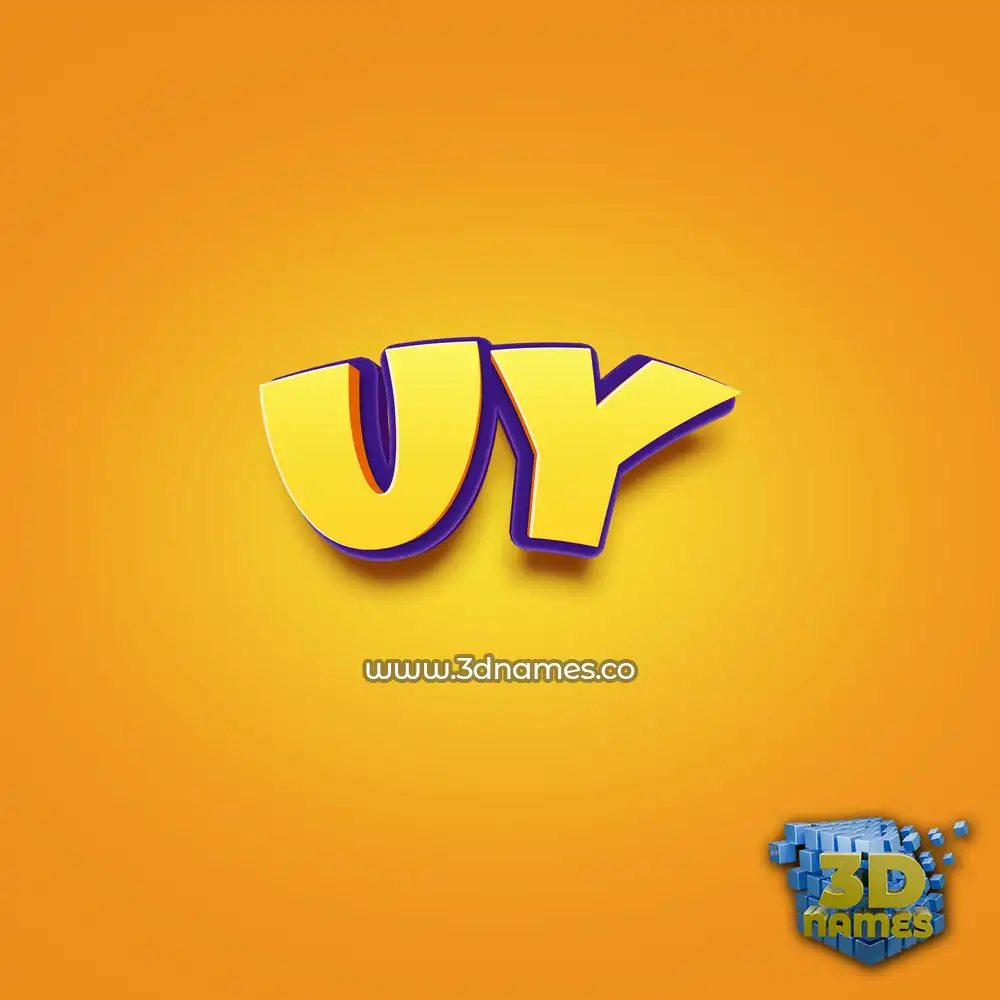 uy in Orange Toon style - 3D name wallpaper uy in Orange Toon style - 3D name wallpaper