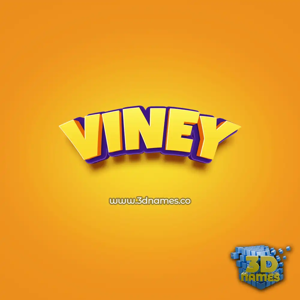 viney in Orange Toon style - 3D name wallpaper viney in Orange Toon style - 3D name wallpaper