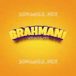 brahmani in Orange Toon style - 3D name wallpaper