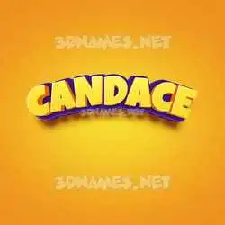 candace in Orange Toon style - 3D name wallpaper