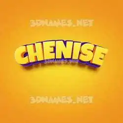 chenise in Orange Toon style - 3D name wallpaper
