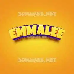 emmalee in Orange Toon style - 3D name wallpaper